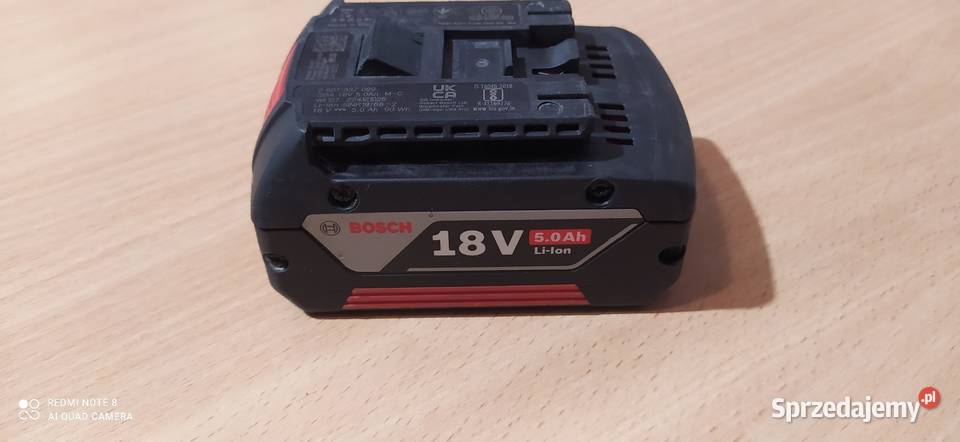 Bateria Bosch 18V 5ah  używana bardzo mało kupiona w Niemczech