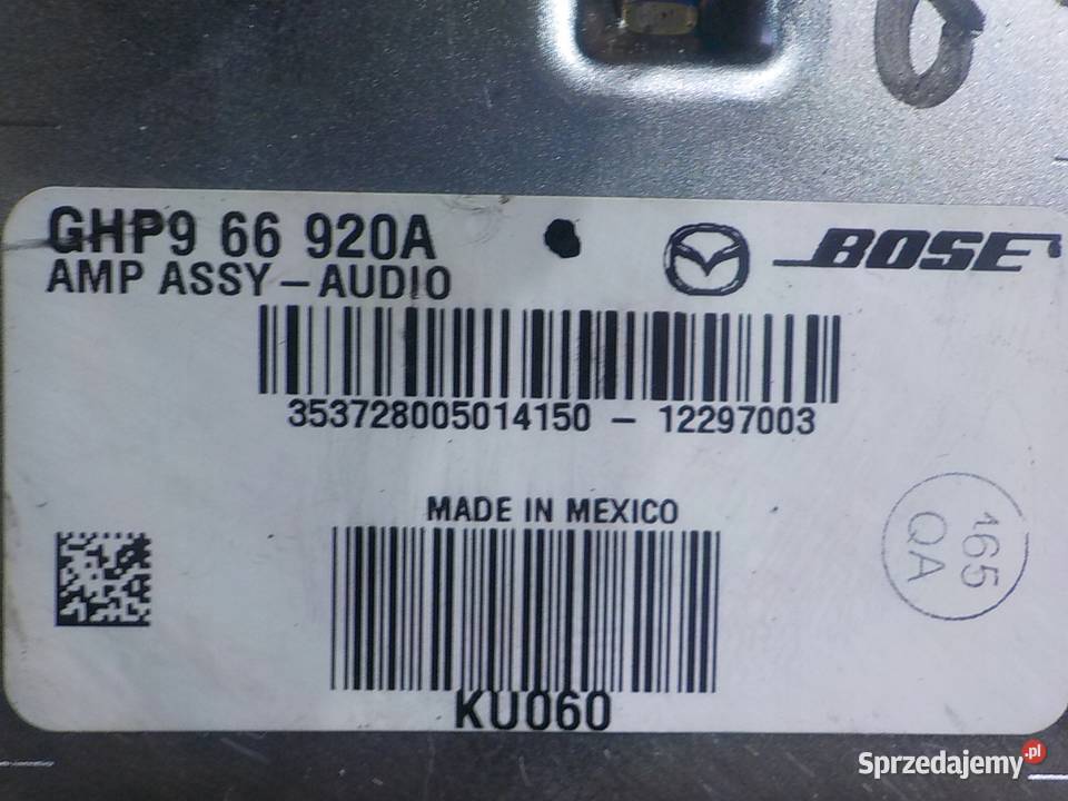 MAZDA 6 GJ III 22 D AUT 13r SEDAN 4D wzmacniacz