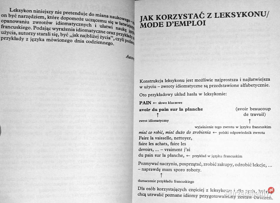 Szkolny leksykon idiomów francuskich CDauloudet miękka Chełm
