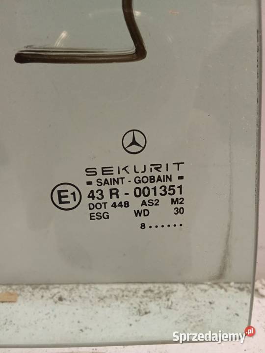 Szyba Drzwi Prawa Tylna Mercedes Aclass W168 97 sprzedam