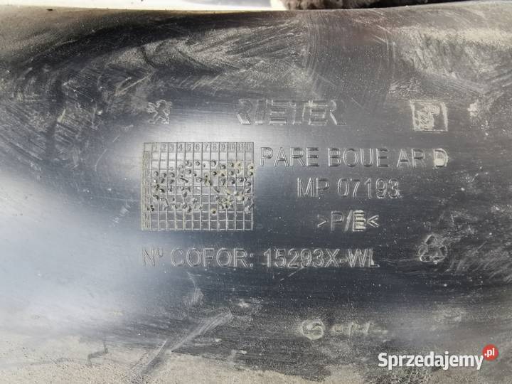 Nadkole tył prawe rh peugeot 208 1 I 9673797380 wielkopolskie Sieraków sprzedam