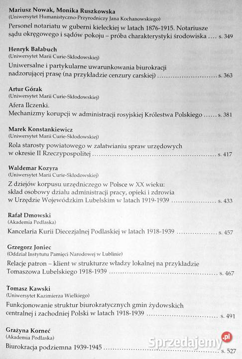 Dzieje biurokracji na ziemiach polskich Tom 1 Chełm