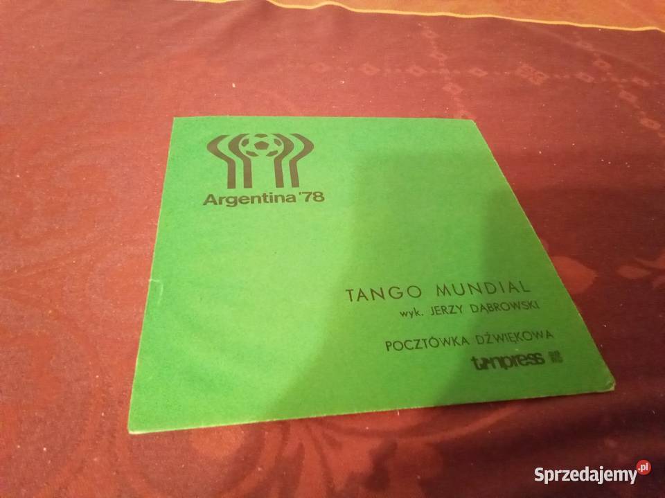 Tango mundial Argentina pocztówka dźwiękowa PRL Pocztówki i karty telefoniczne mazowieckie Warszawa