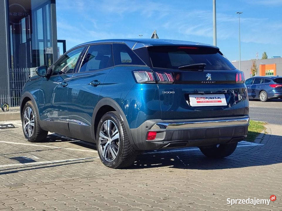 Peugeot 3008 2022r FV23 Automat Kamera Tempomat wielkopolskie Poznań