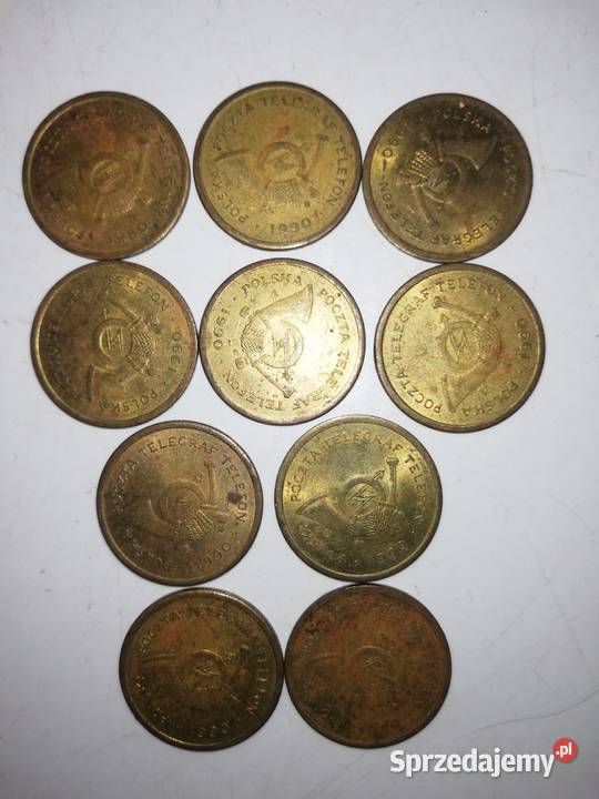 Żetony A i B Mennica Polska Miedź 1990 r Warszawa