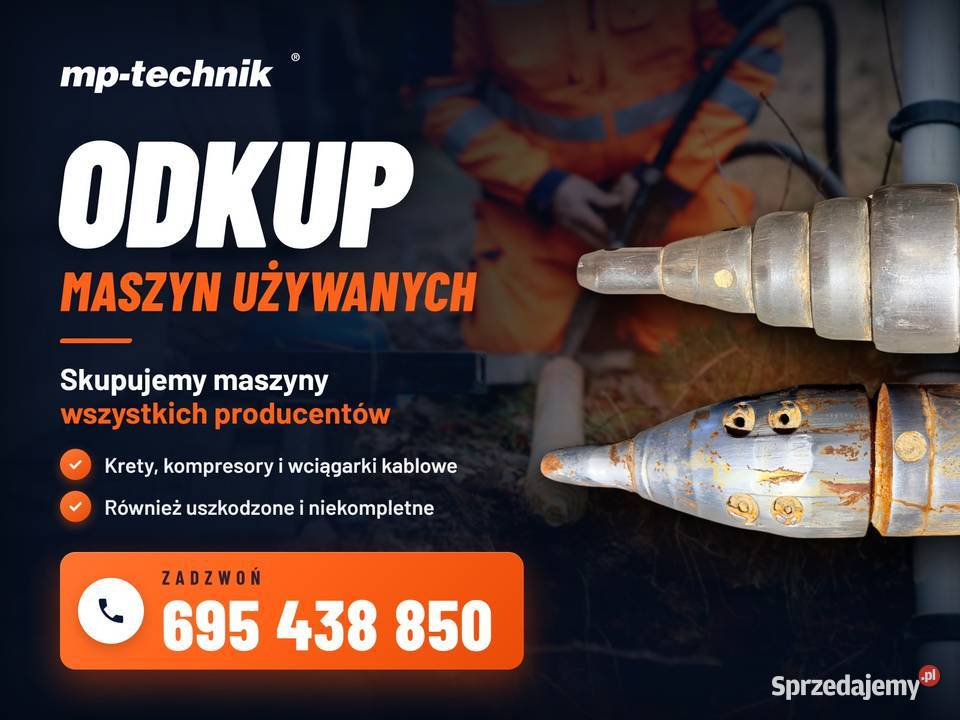 Skup maszyn i urządzeń Odkup maszyn Cielcza