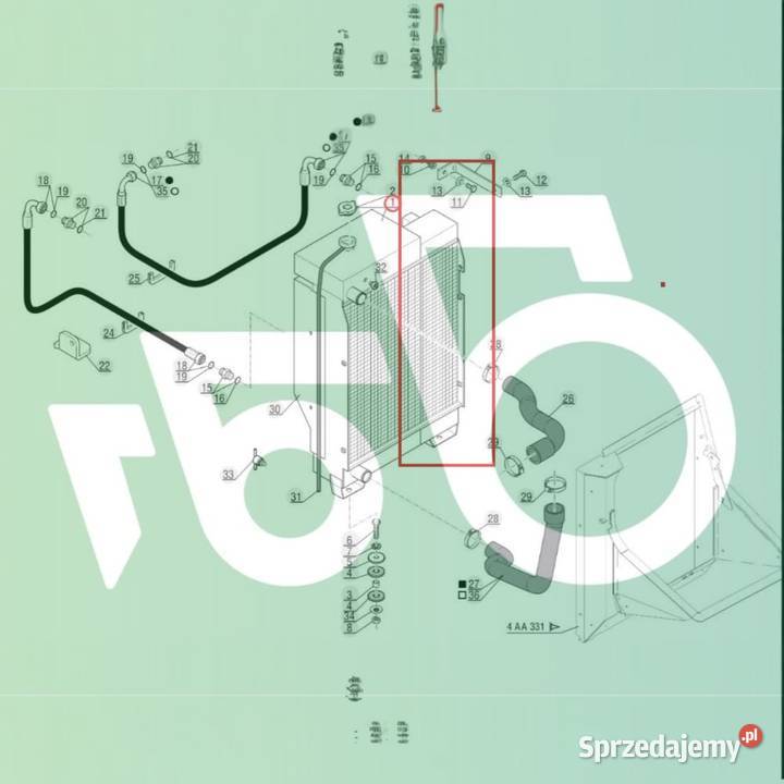 Chłodnica oleju 243065 243030 Manitou MLT 634 Wilkowo sprzedam