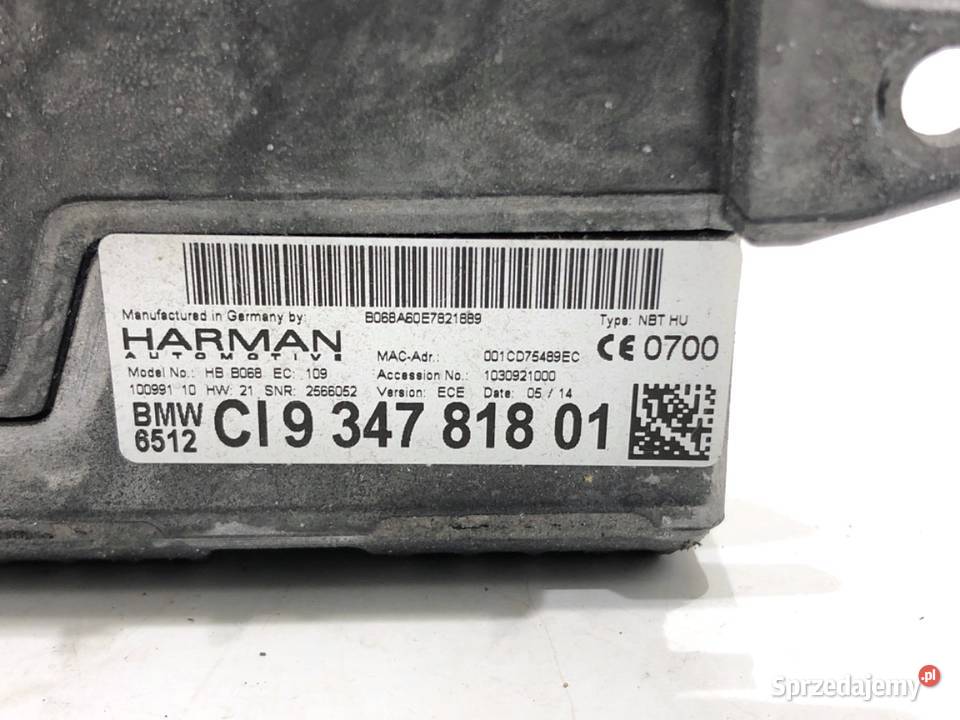 RADIO BMW F32 9347818 ODTWARZACZ MULTIMEDIA