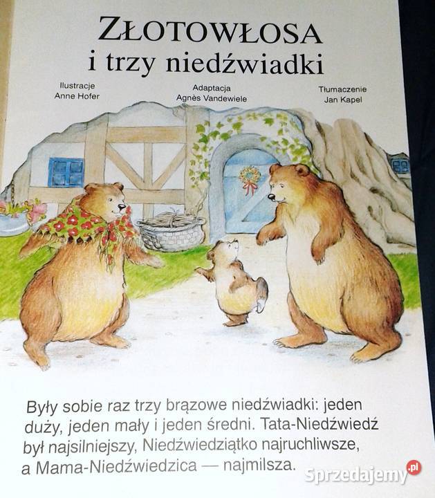 Złotowłosa i trzy niedźwiadki Bajki na dobranoc Chełm