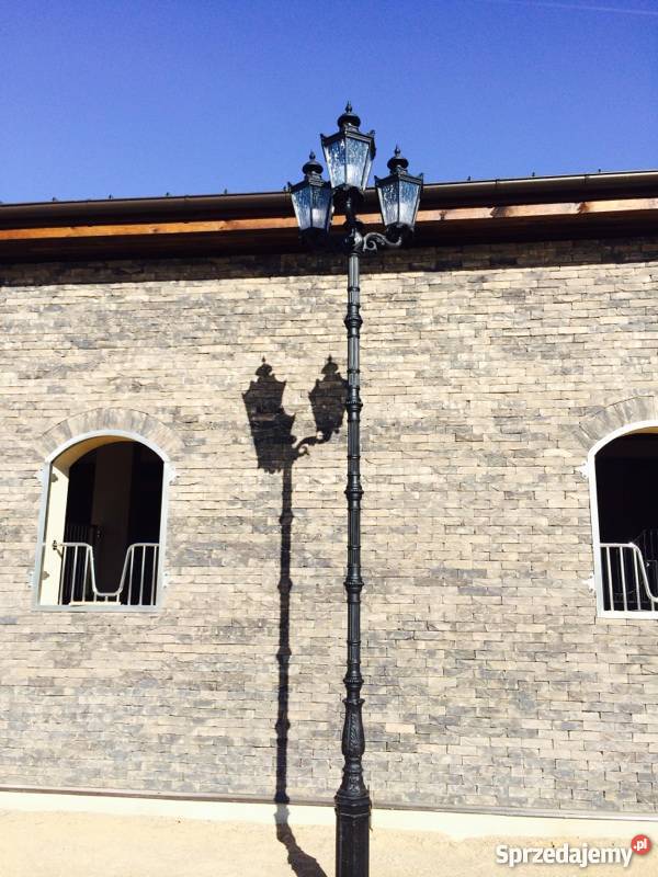 LAMPA ŻELIWNA ULICZNA LATARNIA TARAS OŚWIETLENIE Gołdap