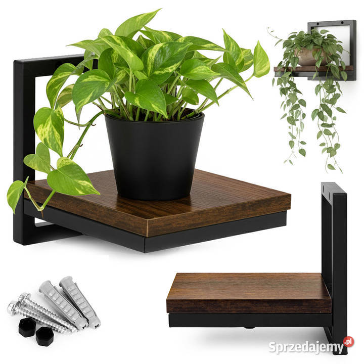 Kwietnik ścienny półka wisząca na kwiaty ozdoby Smogorzów