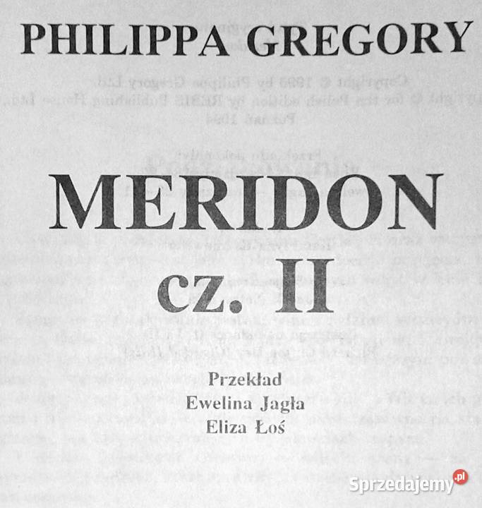 Meridon Tom 12 Philippa Gregory Chełm