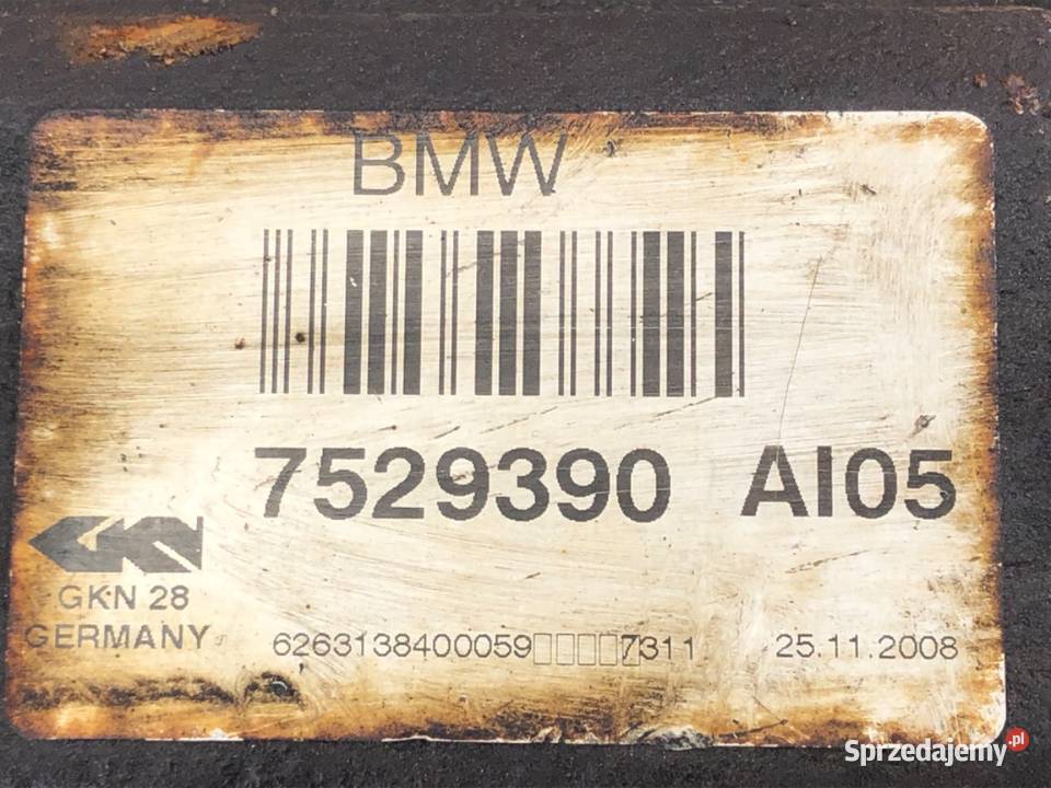 PÓŁOŚ PRAWY PRZÓD BMW E92 7529390 30 234 0513 Półosie