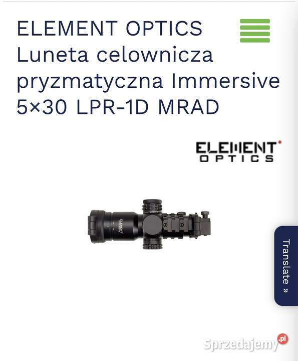 Element optics 5x30 i 10x40 Jelcz-Laskowice