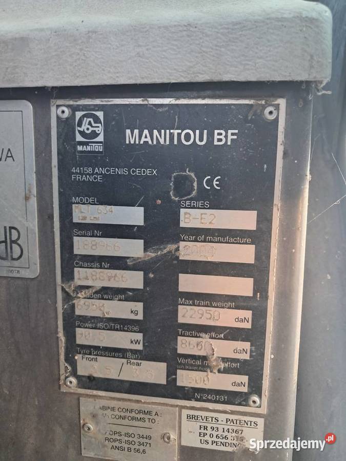 Manitou MLT 634 Kępno sprzedam