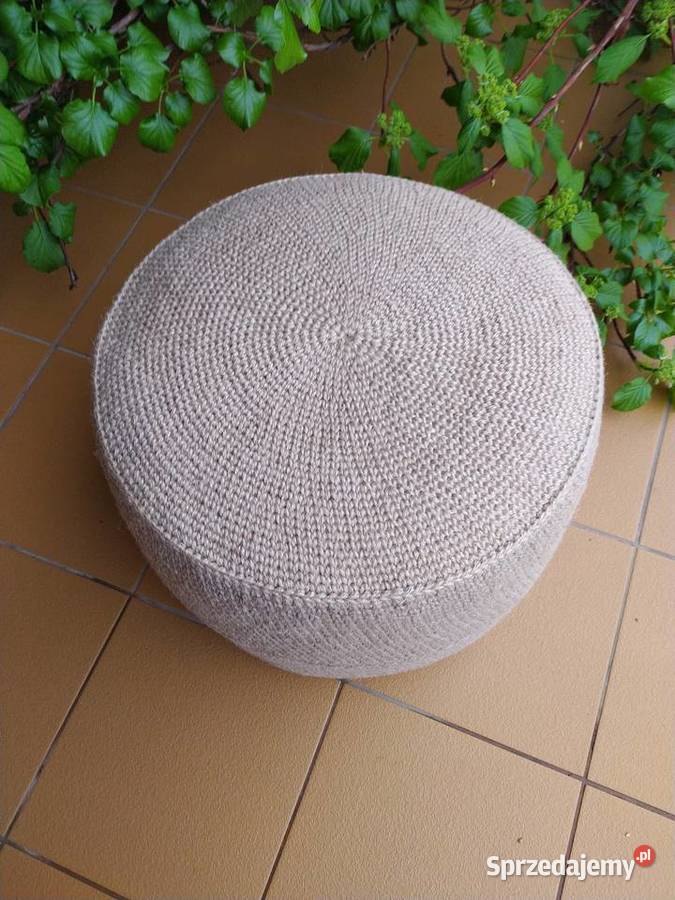 Pufa jutowa Okrągła Nowa 38cm Brodnica