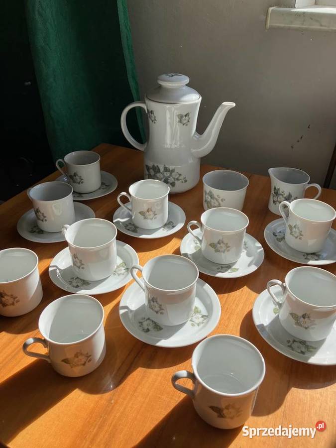 Serwis kawowy Wawel porcelana PRL kwiatki jaśmin sprzedam