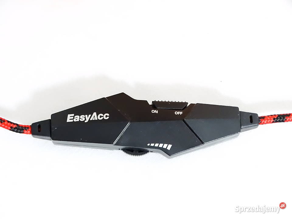 Słuchawki EasyAcc Stereo X2 czarnoczerwone Biłgoraj