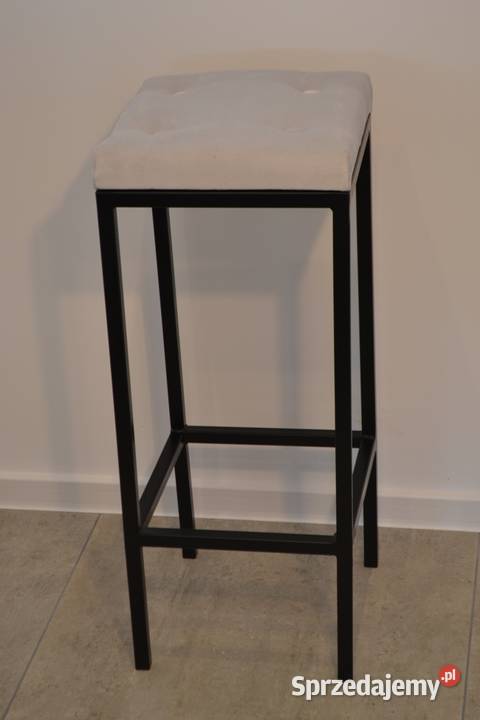 HOKER tapicerowany stalowy kuchenny barowy Zalesie