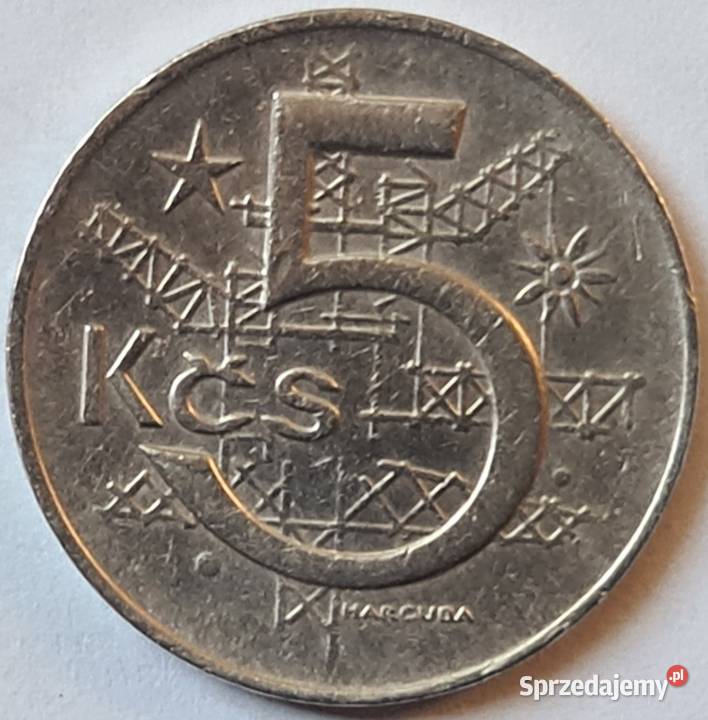 Moneta 5 Koron Czechosłowacja CSK