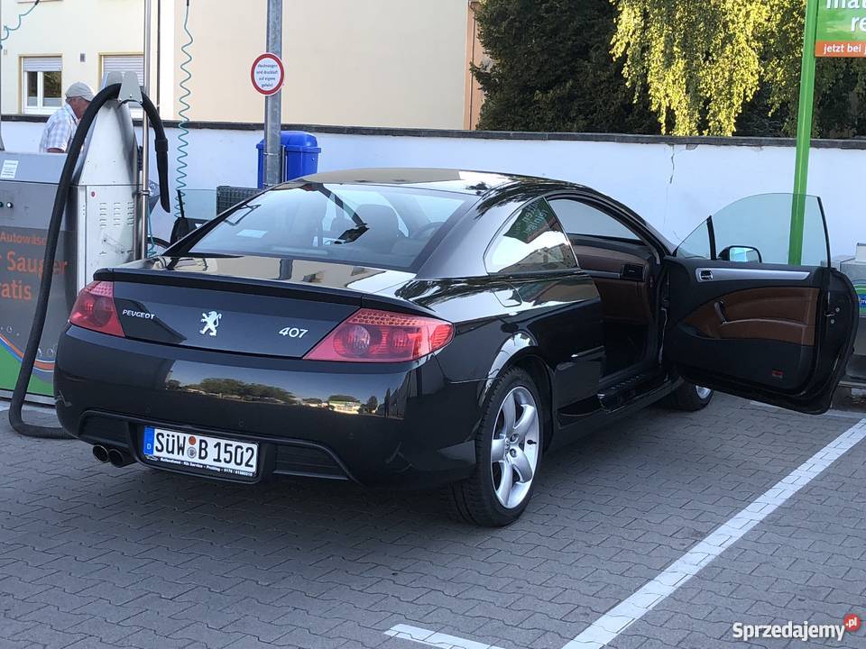 Peugeot 407 Coupe 30 V6 wersja platinium FULL poduszka powietrzna Szczecinek