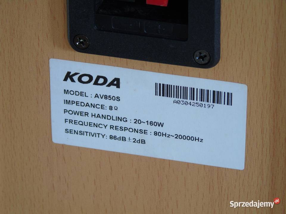 Kolumny Koda AV850S sprawne i mocne WYSYŁKA Jasło