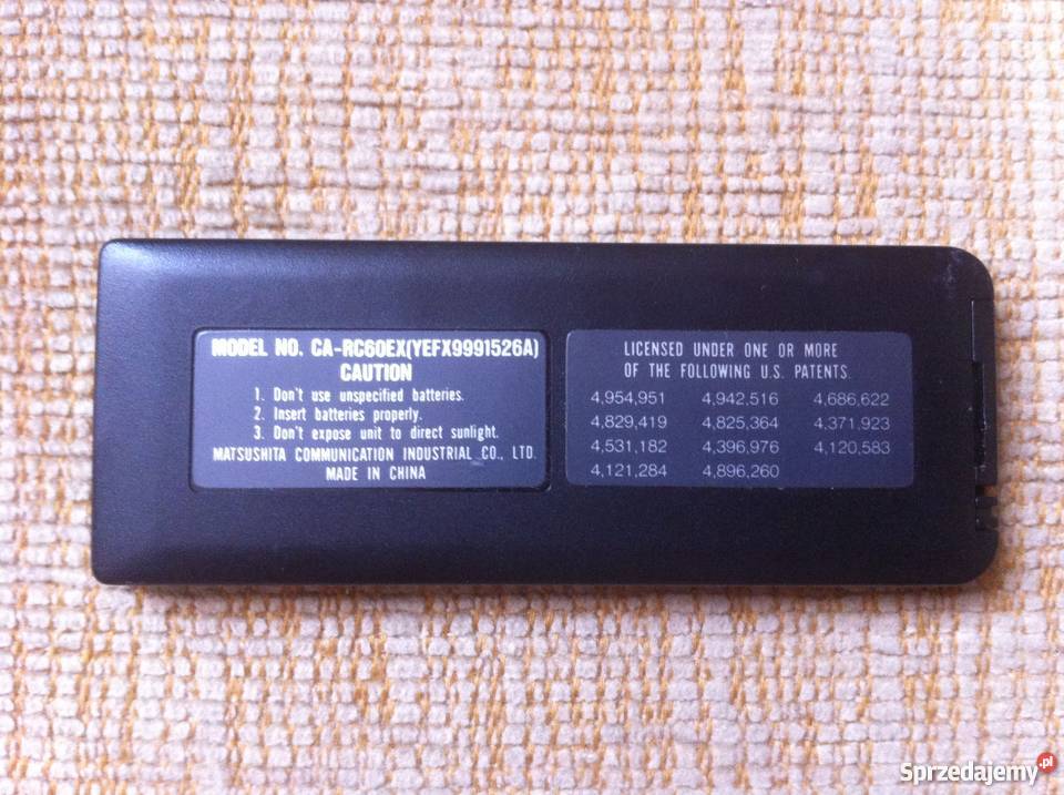 Pilot Panasonic CARC60EX radio samochodowe opolskie Opole