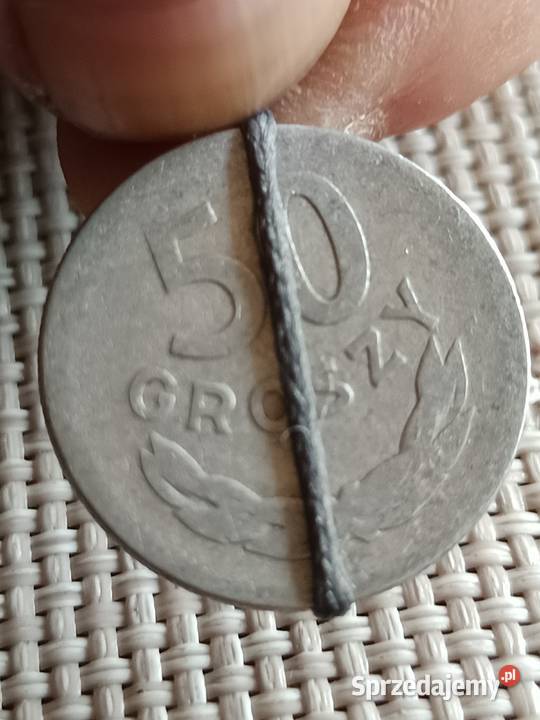 Sprzedam monete lekka skretka 50 groszy 1957 Chełm