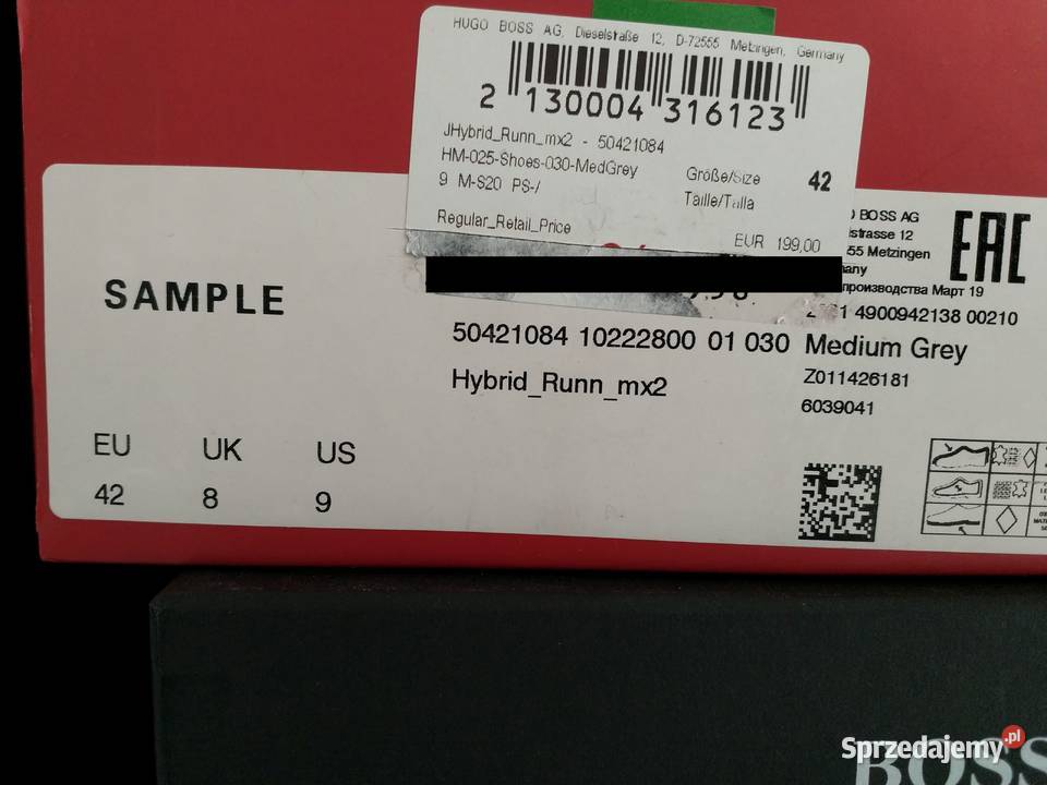 Buty sportowe męskie HUGO BOSS rozmiar 42 Szczecin