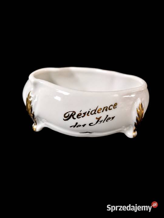 Porcelanowe Puzdro Francja Porcelaine de Luxe Poddębice