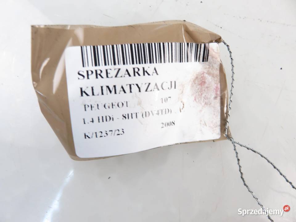 KOMPRESOR KLIMATYZACJI PEUGEOT 107 14 HDi Motoryzacja