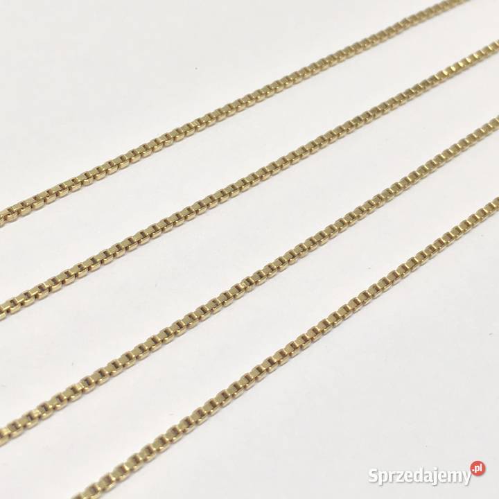 Złoty ŁAŃCUSZEK damski 750 18K cudowna KOSTKA 61 złoto Warszawa
