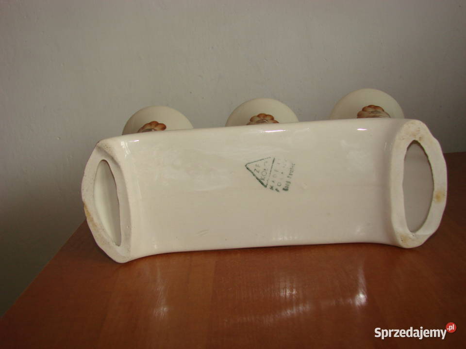 ZF Koło fajansowy świecznik 3 raminny Pruszcz Gdański