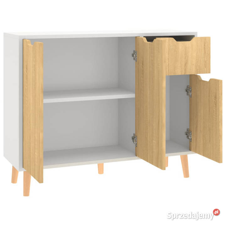 Szafka biel i dąb sonoma 90x30x72 materiał mazowieckie Warszawa