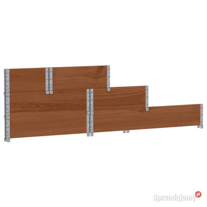 3poziomowa podwyższona donica brązowa 120x80 Donice