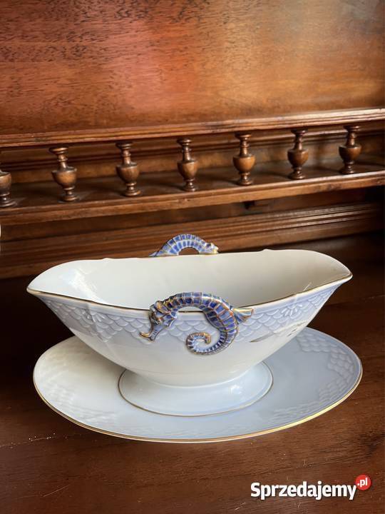 Pojemnik na wykałaczki Royal Copenhagen Złota Porcelana i szkło