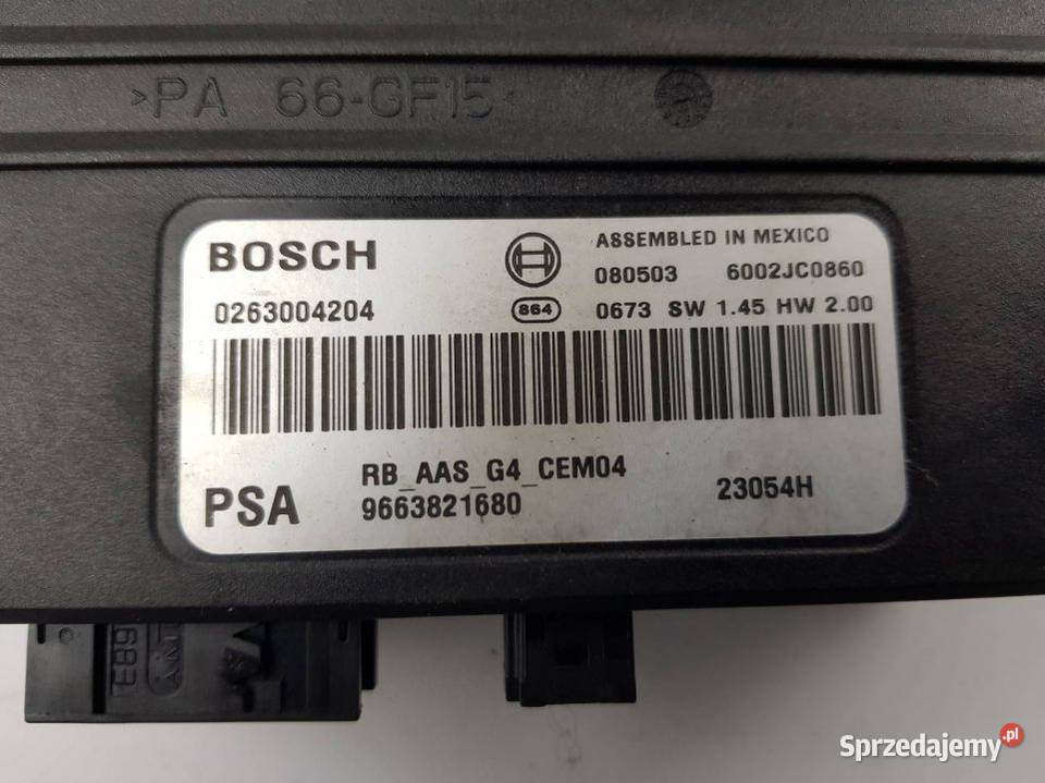 MODUŁ PDC 9663821680 CITROEN C5 III Lipno