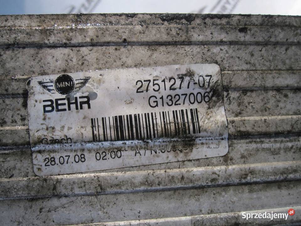 MINI CLUBMAN I 08r intercooler 2751277 Kielce