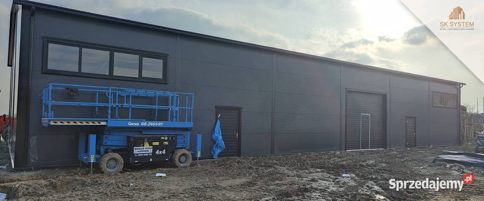 Hala 450 m2 stalowa produkcyjna magazyn warsztat Biskupice Ołoboczne