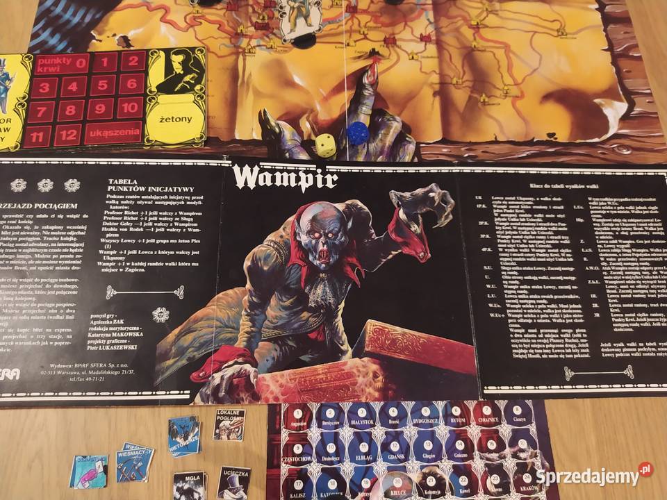 Wampir gra planszowa firmy Sfera Wrocław sprzedam