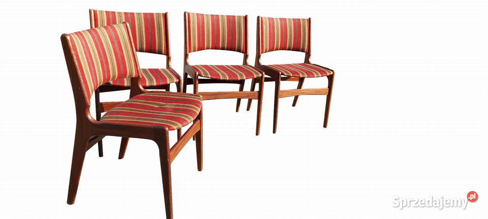 DUŃSKIE KRZESŁA LATA 60 KOMPLET Szczecin