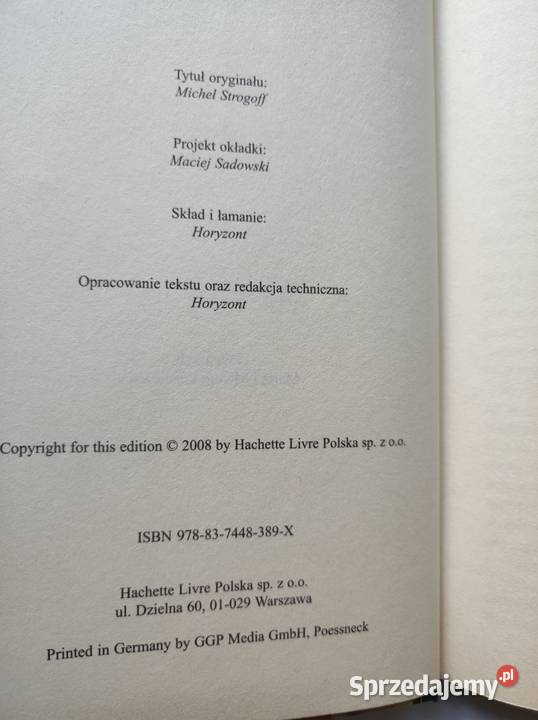 Michał Strogow Kurier carski Jules Verne sprzedam