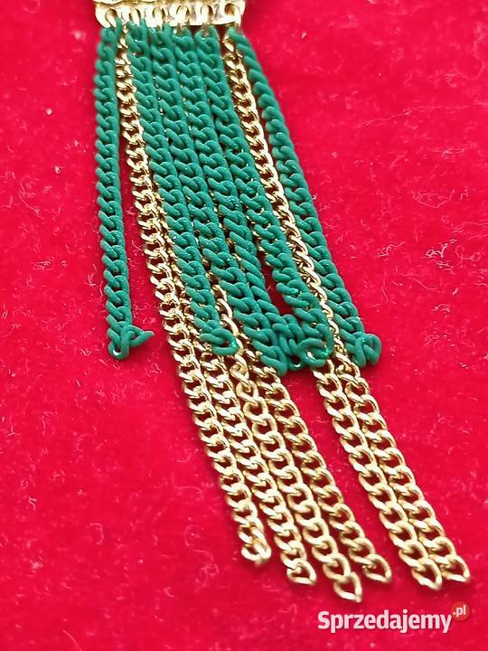 Kolczyki długie błyszczące wyraźny kolor Biżuteria Zamość