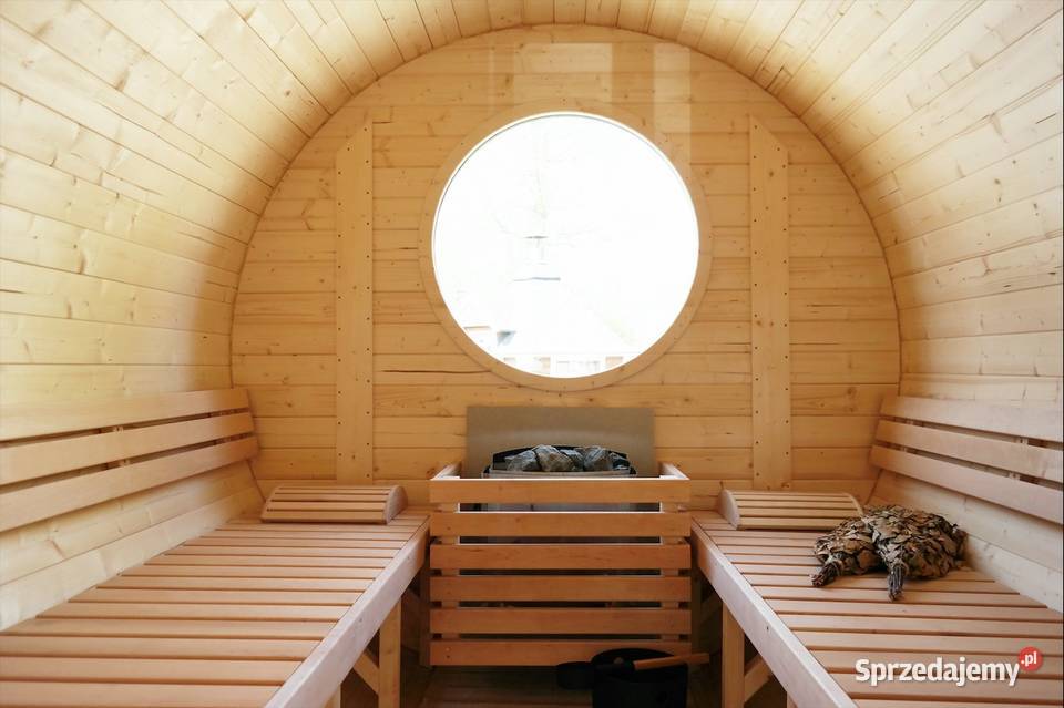 SAUNA BECZKA ogrodowa fińska 2m z piecem Płock sprzedam