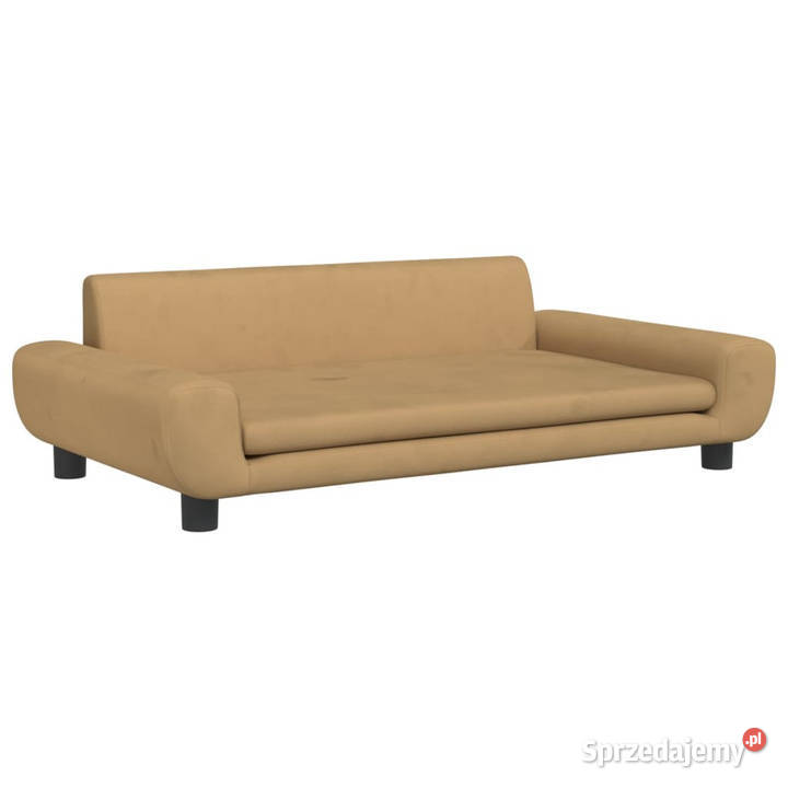 Sofa dzieci brązowa 100x54x33 aksamit WM3196384 Warszawa