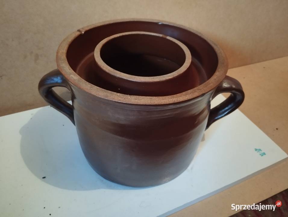 Kamionka gliniana z dwoma uchwytami