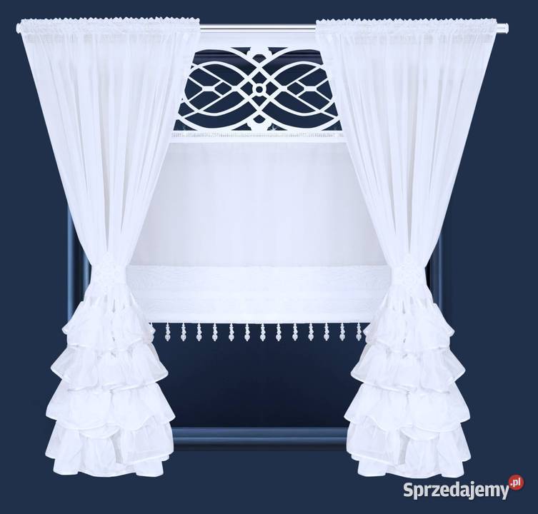 Zestaw dekoracyjny do okna Firany Panele Ażury