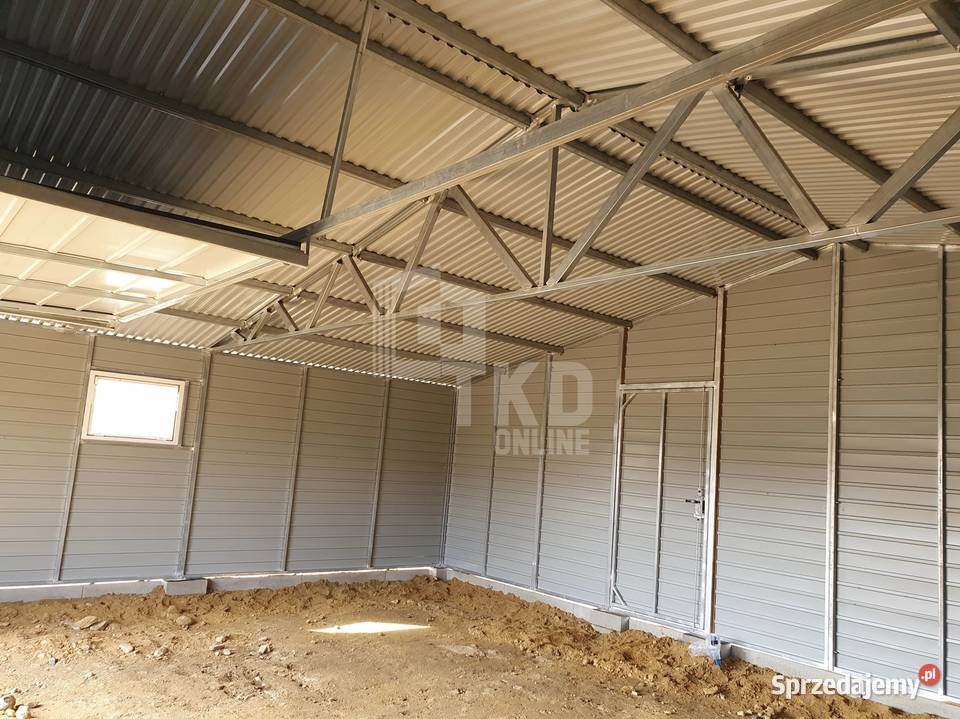 Garaż Blaszany 9x6 wiata 1x6 Brama 2x drzwi 2x Jarocin