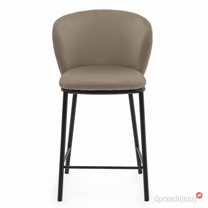 Ciemnobeżowy Hoker Tapicerowany Bari Wysyłka 24H