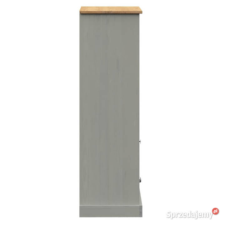 Szafka na książki VIGO szara 60x35x1145 drewno mazowieckie Warszawa